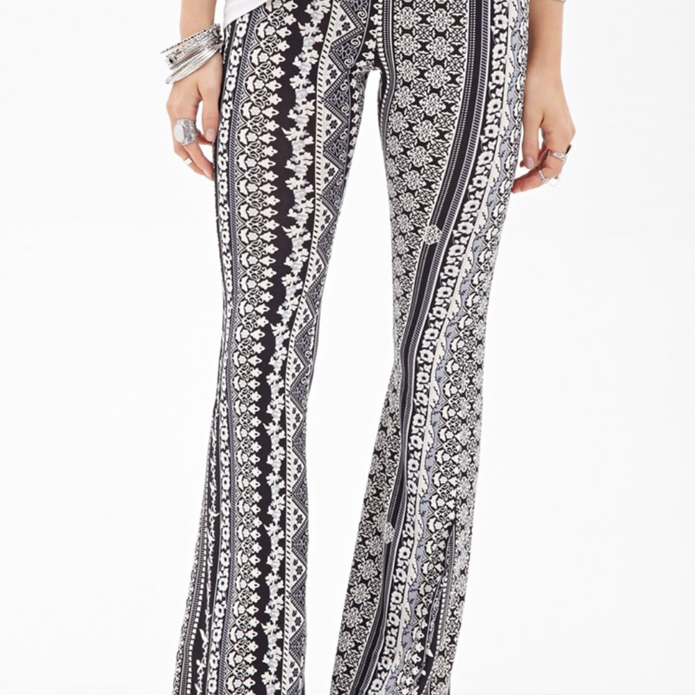 Bohemian flared pants
